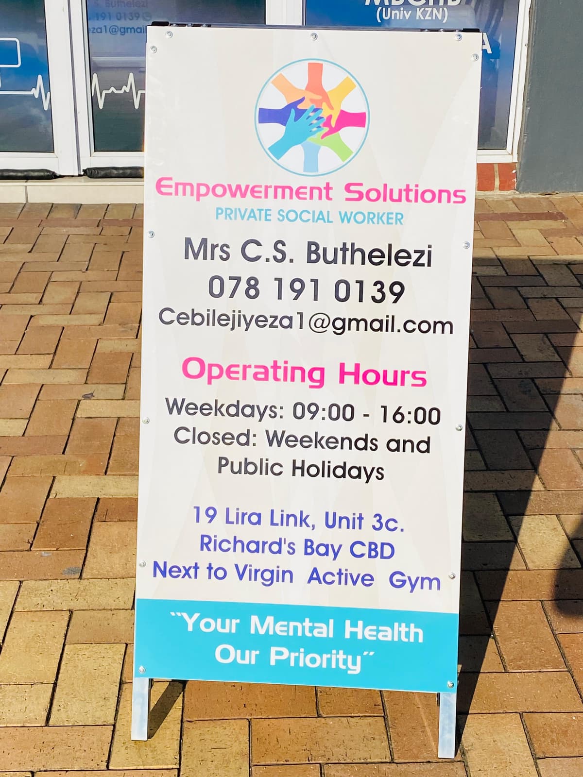 Cebile Buthelezi, Private Social Worker