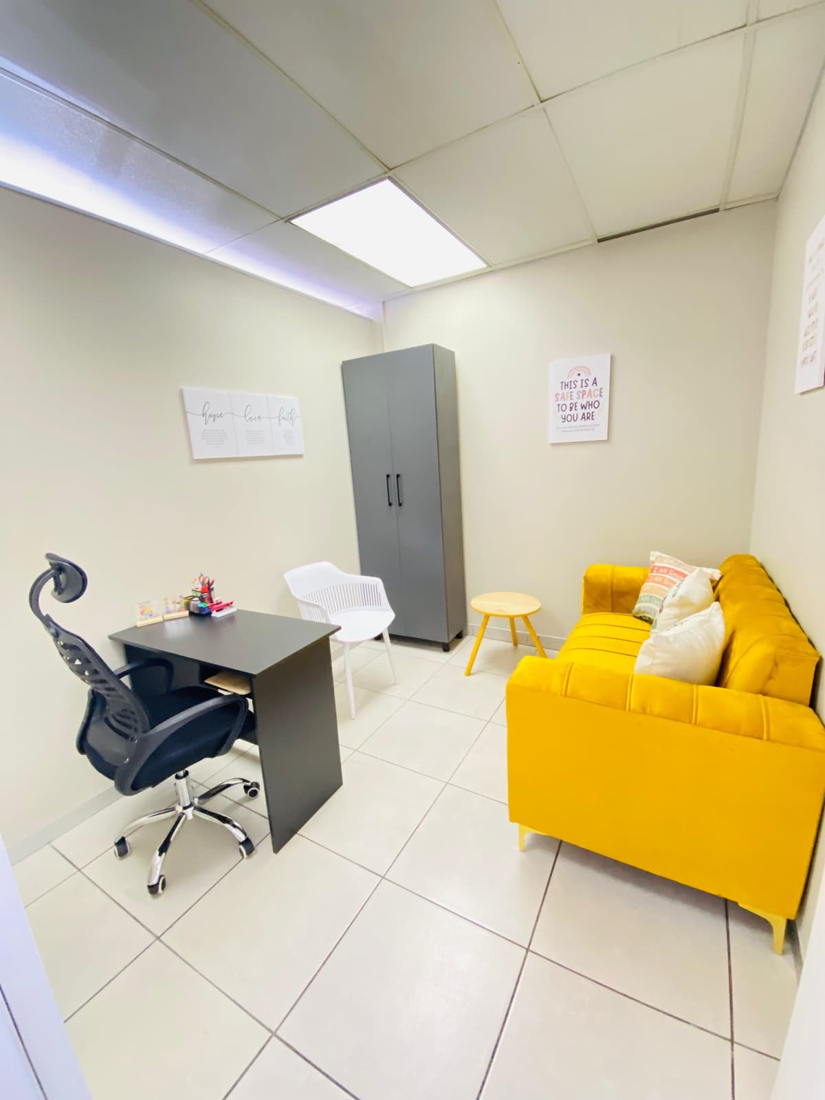 Welcoming reception area for clients